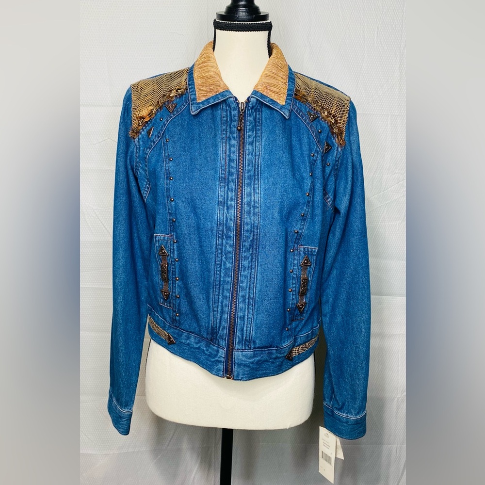 VINTAGE NANCY BOLEN WOMENS DENIM JACKET